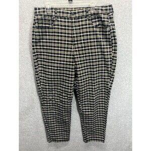 American Eagle Womens Hi-Rise pants Size 18x29 long navy/biege